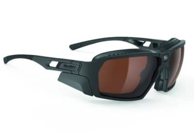 Rudy Project Agent Q - Mattschwarz - Multilaser Gold