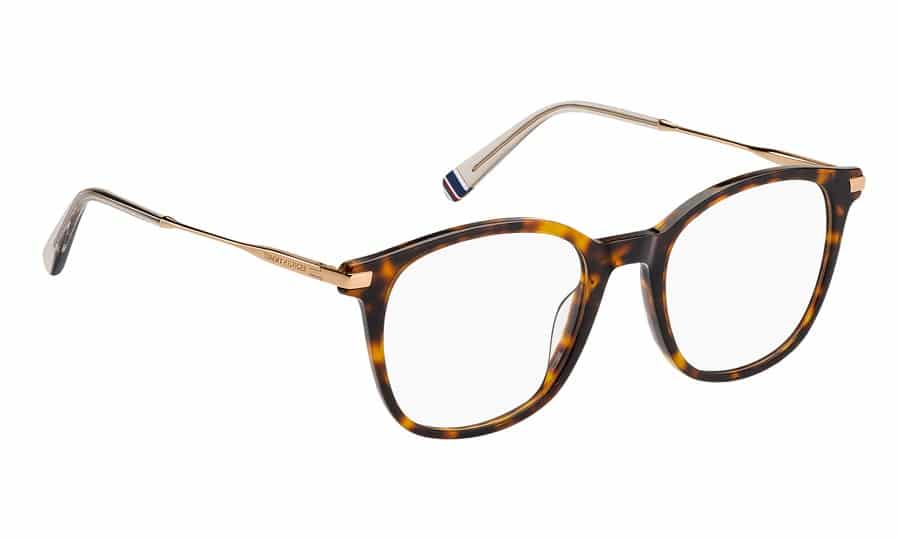Schuinaanzicht van de Tommy Hilfiger bril TH 2050 086