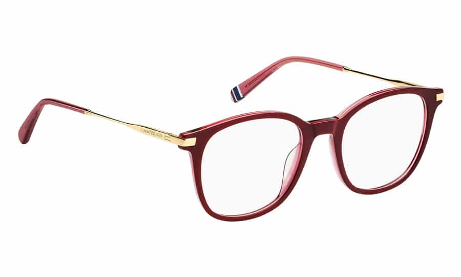 Schuinaanzicht van de Tommy Hilfiger bril TH 2050 0T5
