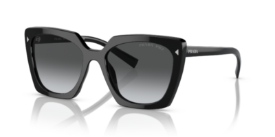 Prada 0PR 23ZS-1AB5W1 – Glänzendes Schwarz (polarisiert)