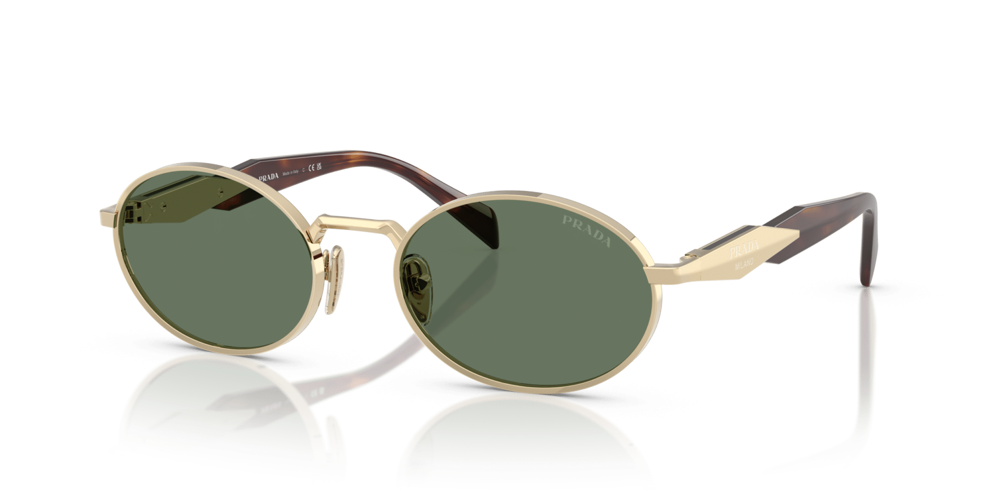 Prada 0PR 65ZS-ZVN70L – Gold mit Braun