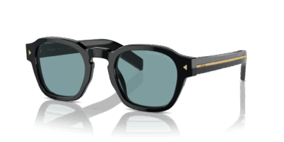 Prada 0PR A16S-16K04D – Schwarz mit Gold (Polarisiert)